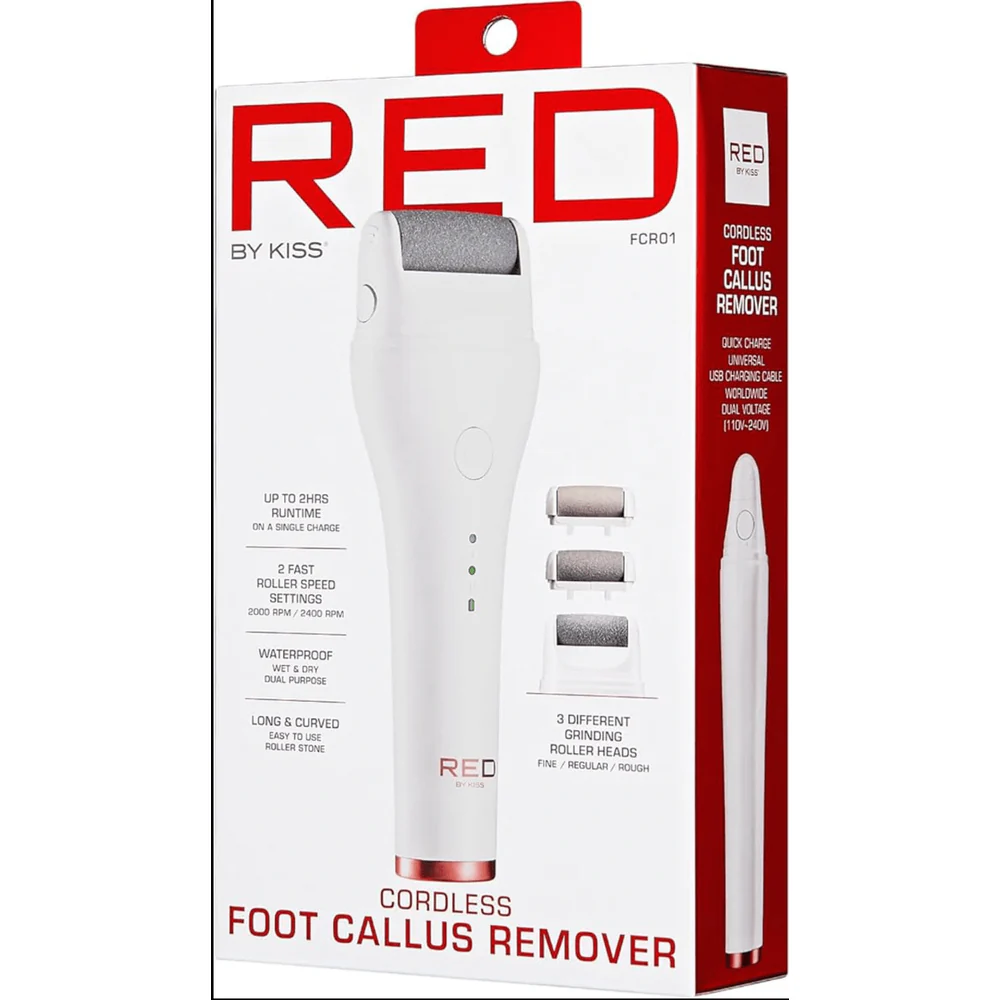 Red by Kiss Cordless Foot Callus Remover – 2-Hour Runtime - Image 6