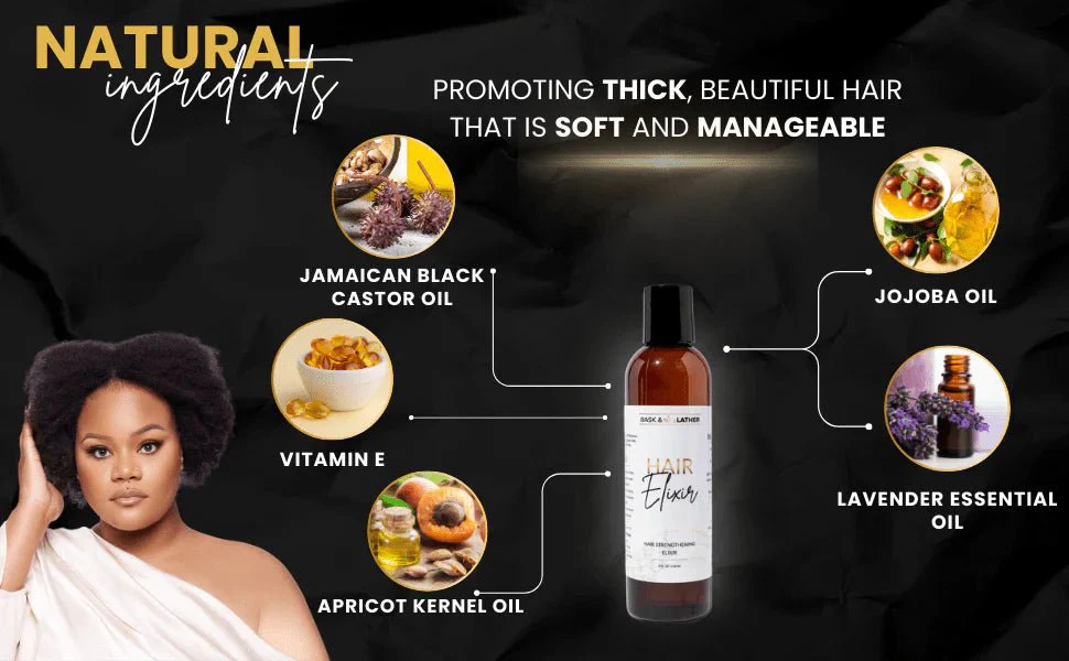 Bask & Lather Hair Elixir Oil β 4 oz - Image 6