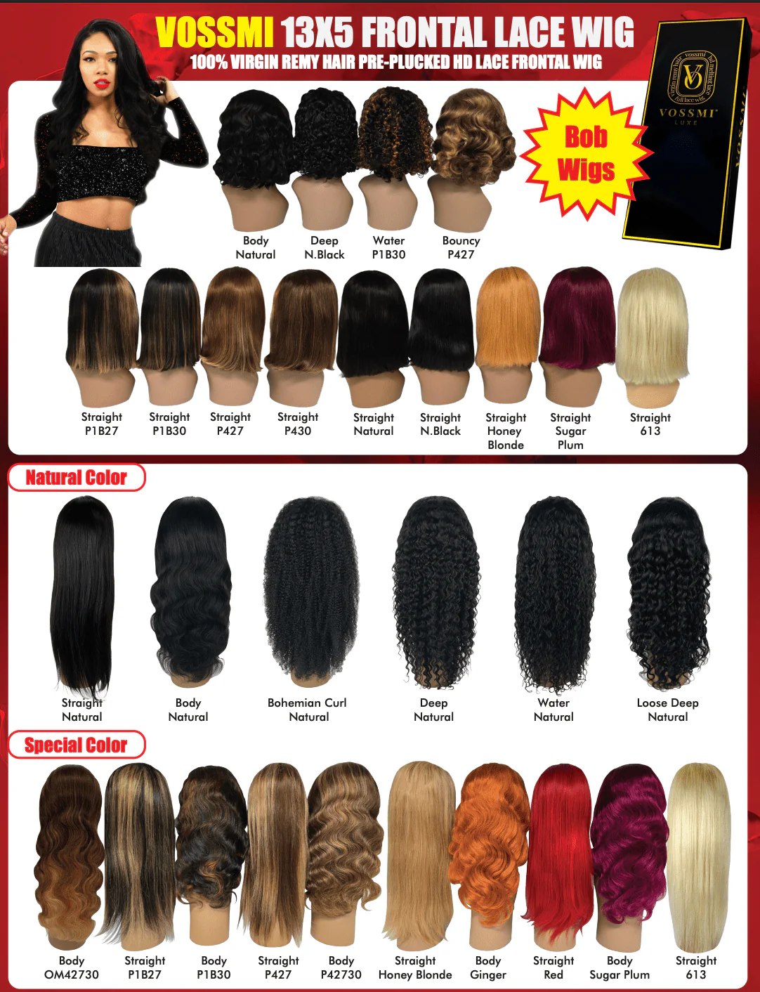 Beautiful Day Vossmi 13X5 HD Frontal Lace Wig - Deep Wave
