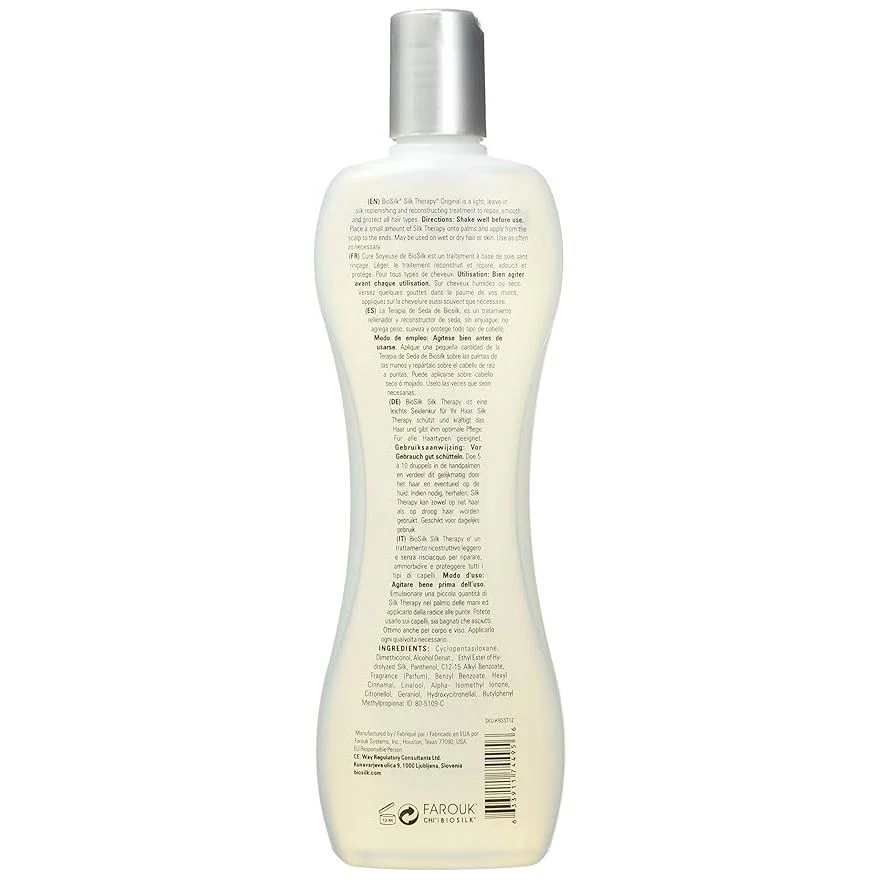 BioSilk Silk Therapy Original Reconstructing Treatment - 12 oz - Image 2
