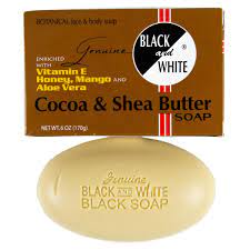 Black & White Cocoa, Shea & Capuacu Soaps – 6 oz