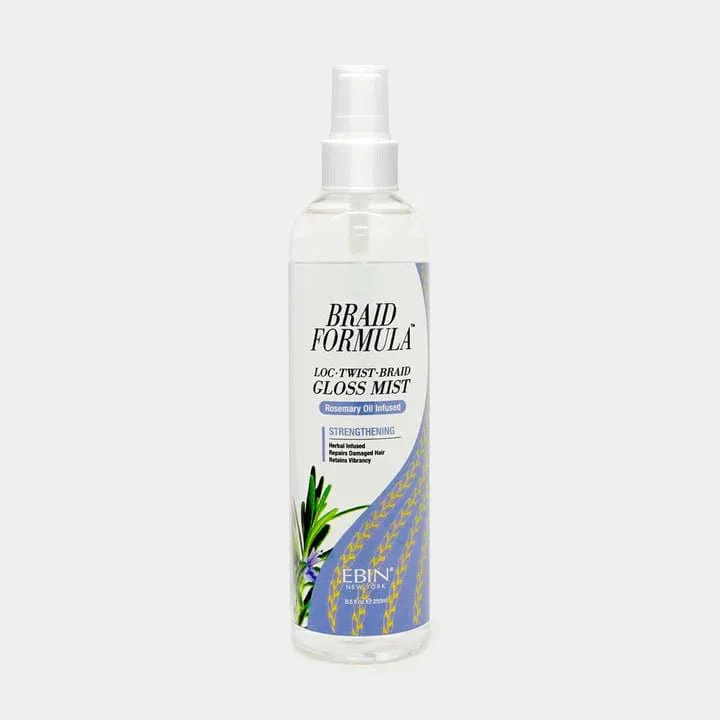 Braid Formula Gloss Mist – Rosemary Oil / Citrus Oil / Aloe Infused – 8.5 oz