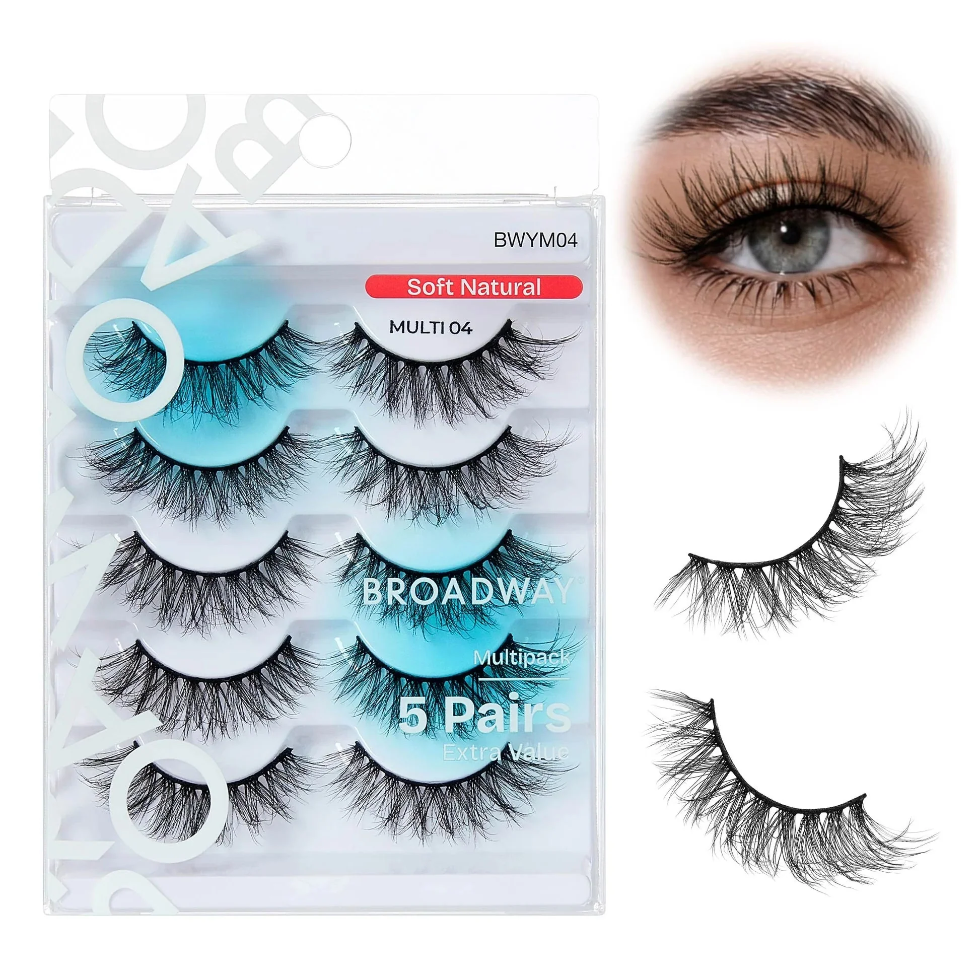 Broadway Faux Mink Strip Eyelashes β Multipack - Image 6