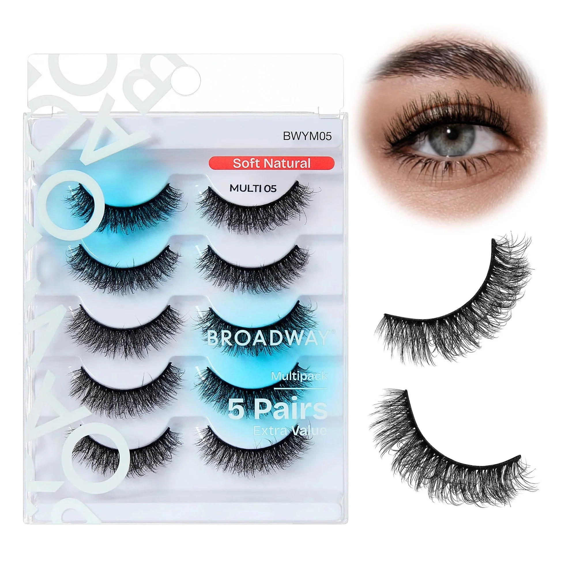 Broadway Faux Mink Strip Eyelashes β Multipack - Image 7