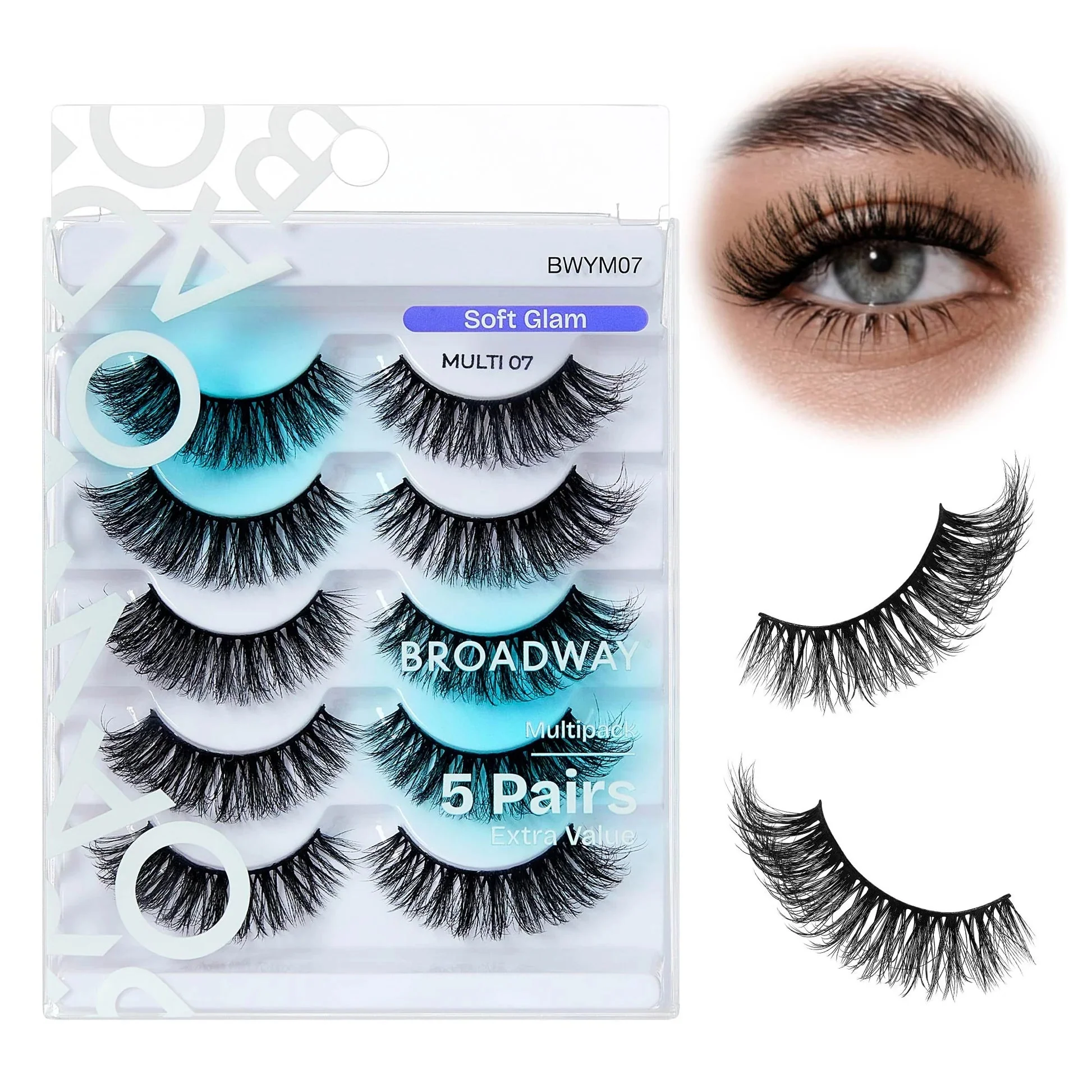 Broadway Faux Mink Strip Eyelashes β Multipack - Image 9