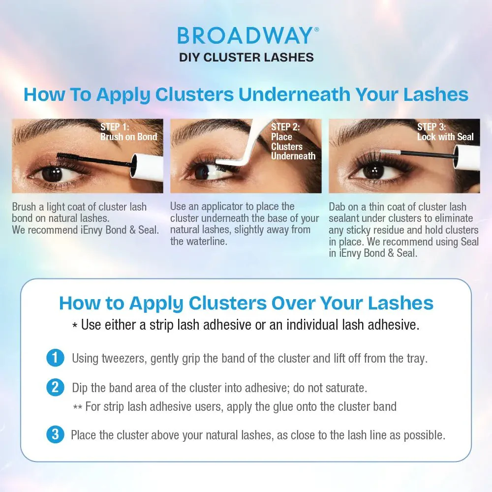 Broadway Natural DIY Cluster Lashes – 112-140pcs - Image 15