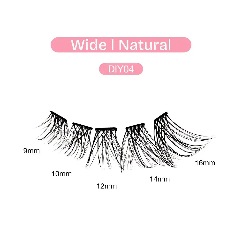 Broadway Natural DIY Cluster Lashes – (70–77pcs) - Image 11