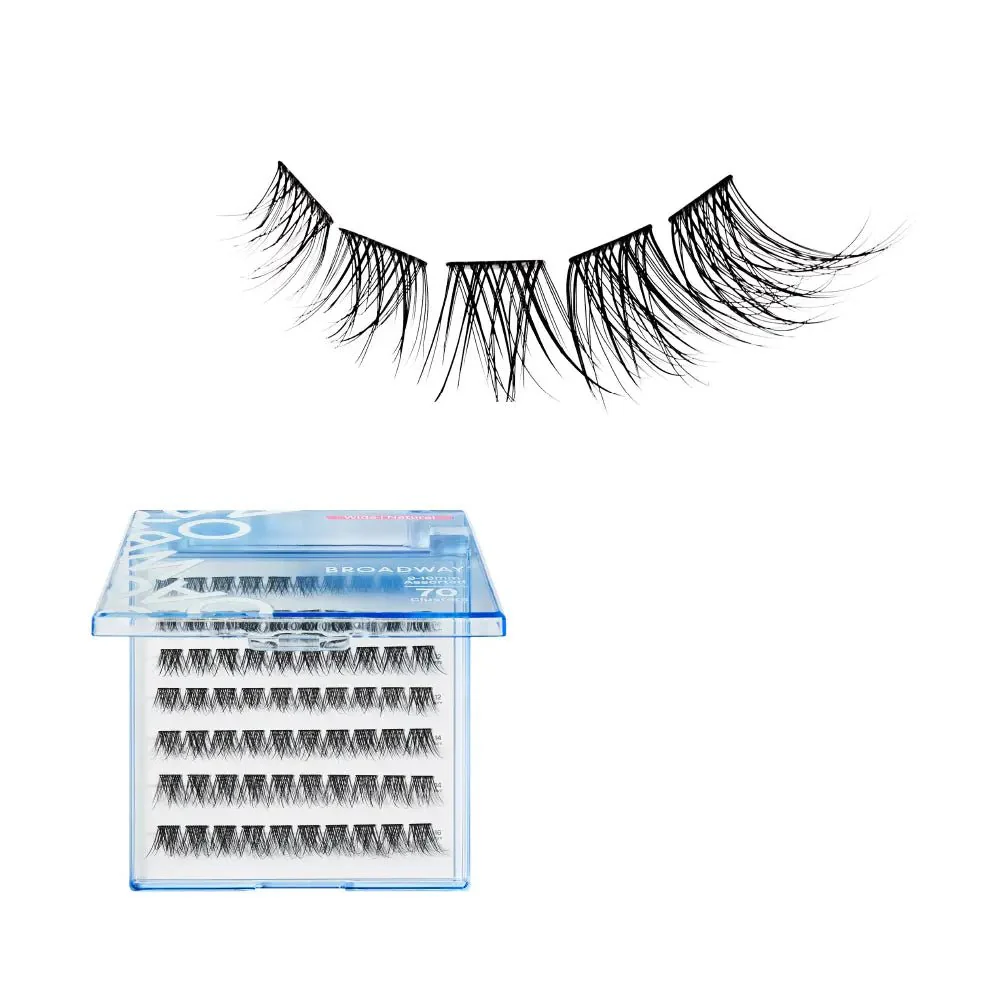 Broadway Natural DIY Cluster Lashes – (70–77pcs) - Image 16