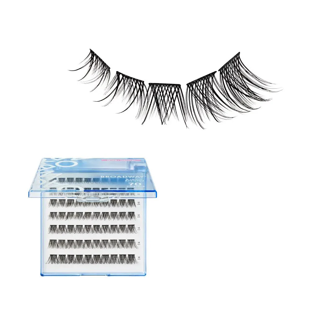 Broadway Natural DIY Cluster Lashes – (70–77pcs) - Image 18