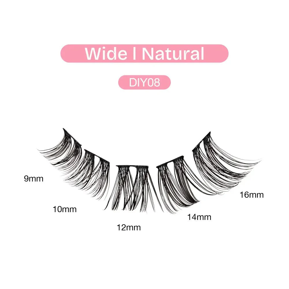 Broadway Natural DIY Cluster Lashes – (70–77pcs) - Image 19