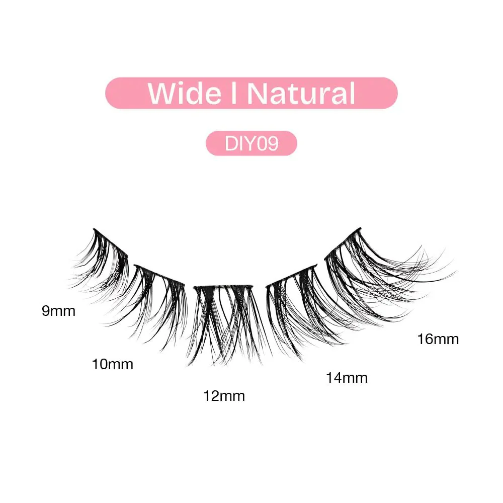Broadway Natural DIY Cluster Lashes – (70–77pcs) - Image 21