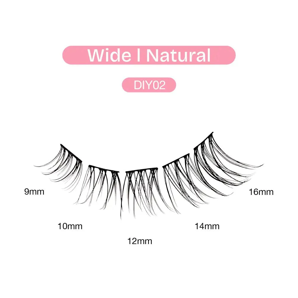 Broadway Natural DIY Cluster Lashes – (70–77pcs) - Image 7