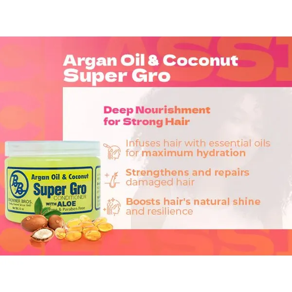 Bronner Bros Super Gro Hair & Scalp Conditioner – 6 Variants - Image 8