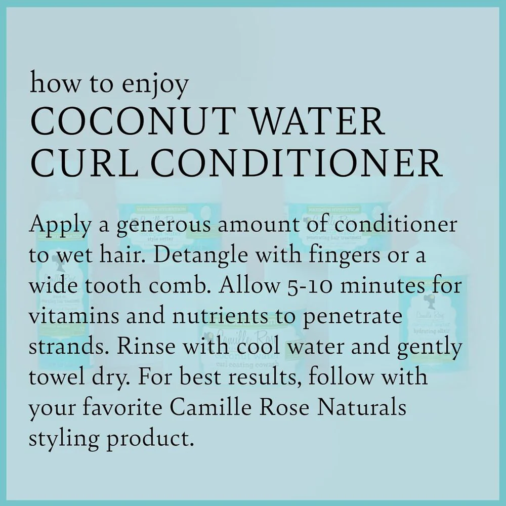 Camille Rose Coconut Water Curl Conditioner - 12 oz - Image 5