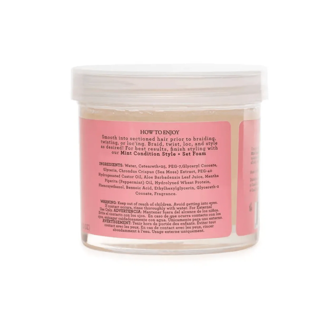 Camille Rose Mint Braiding Hair Gel – 12 oz - Image 2