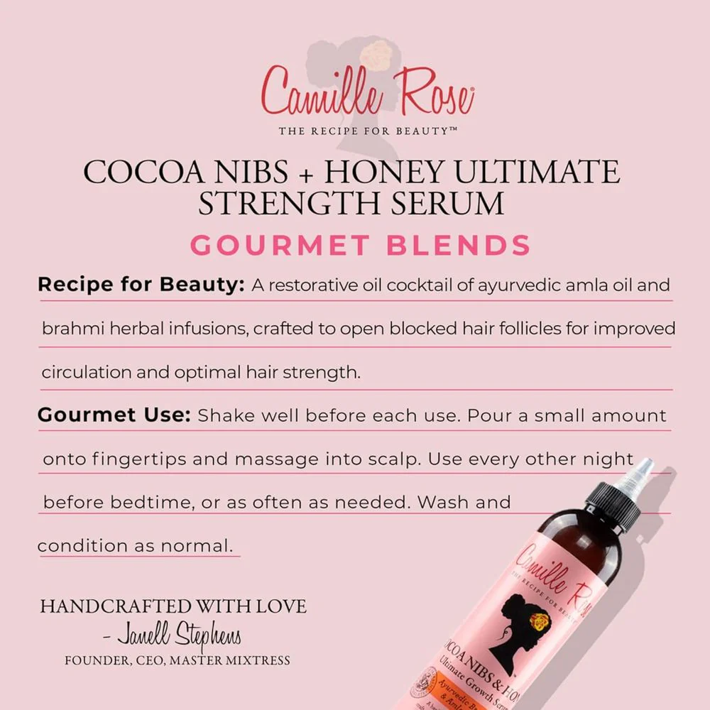 Camille Rose Cocoa Nibs & Honey Hair Growth Serum - 8 oz - Image 5