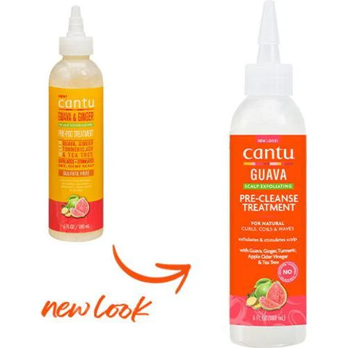 Cantu Guava & Ginger Scalp Exfoliating Pre-Poo Treatment with Tumeric 6oz