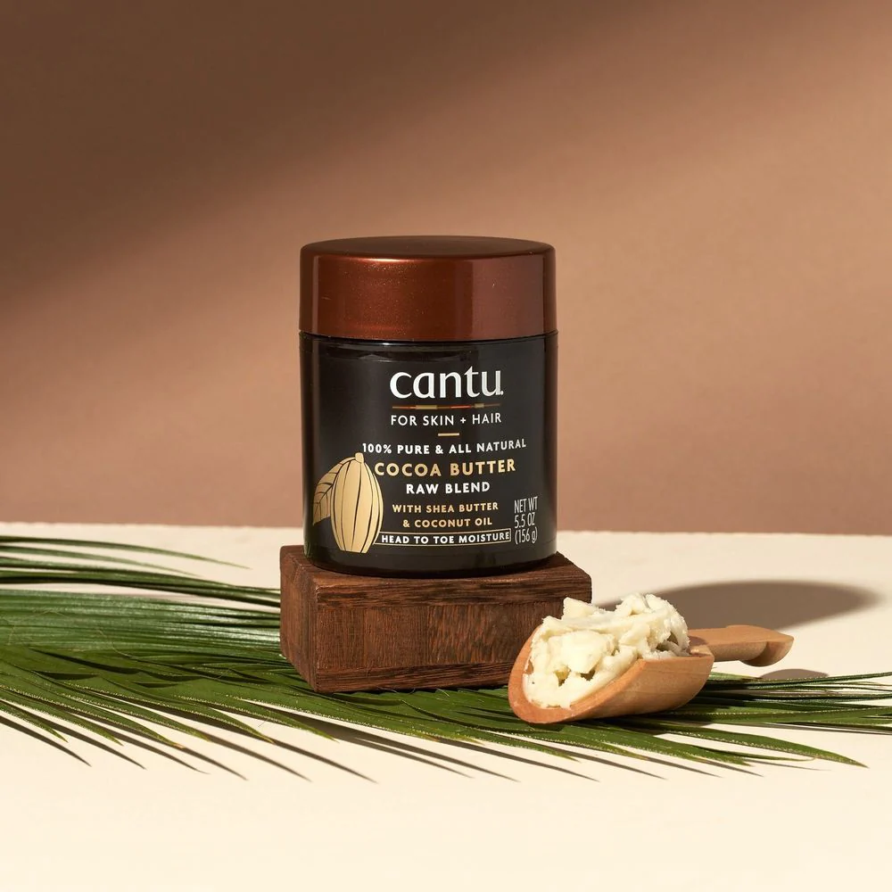 Cantu Skin Therapy Pure Cocoa Butter/Shea Butter Hydrating Raw Blend 5.5oz - Image 5