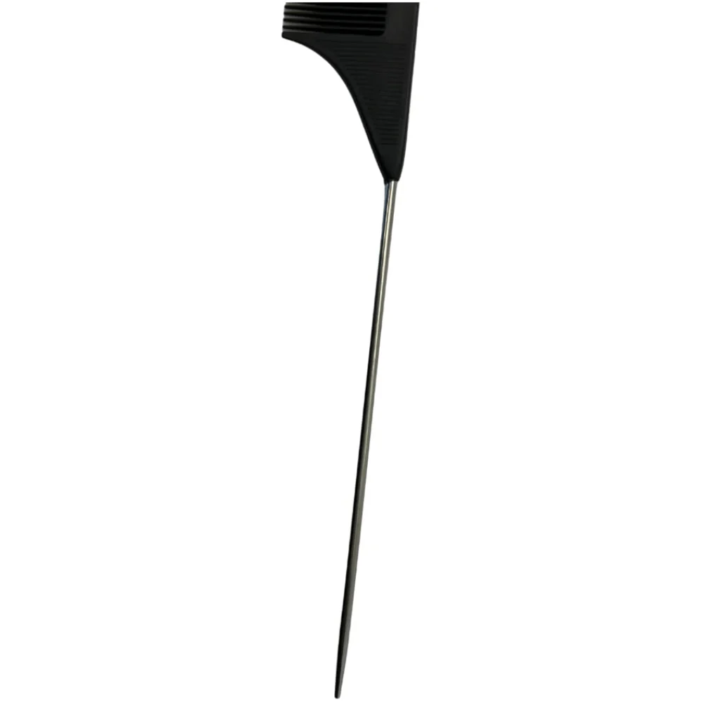 Carbon Fiber Rat Tail Comb with Metal End - Heat Resistant - Image 4