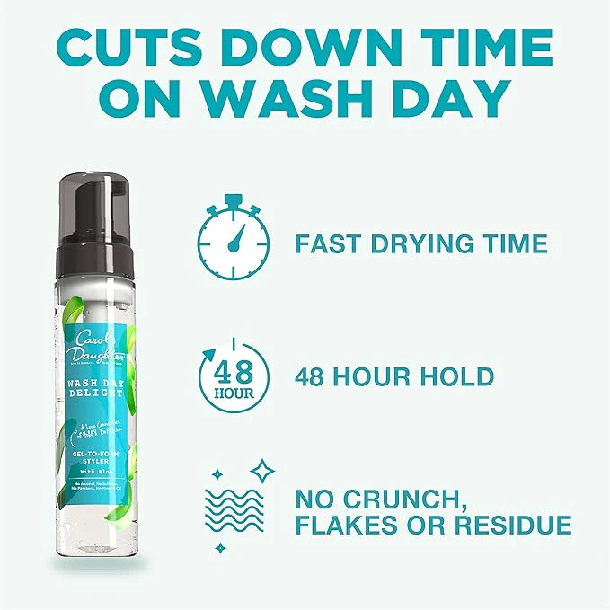 Carol’s Daughter Wash Day Delight Hair Gel-to-Foam Mousse - Image 5