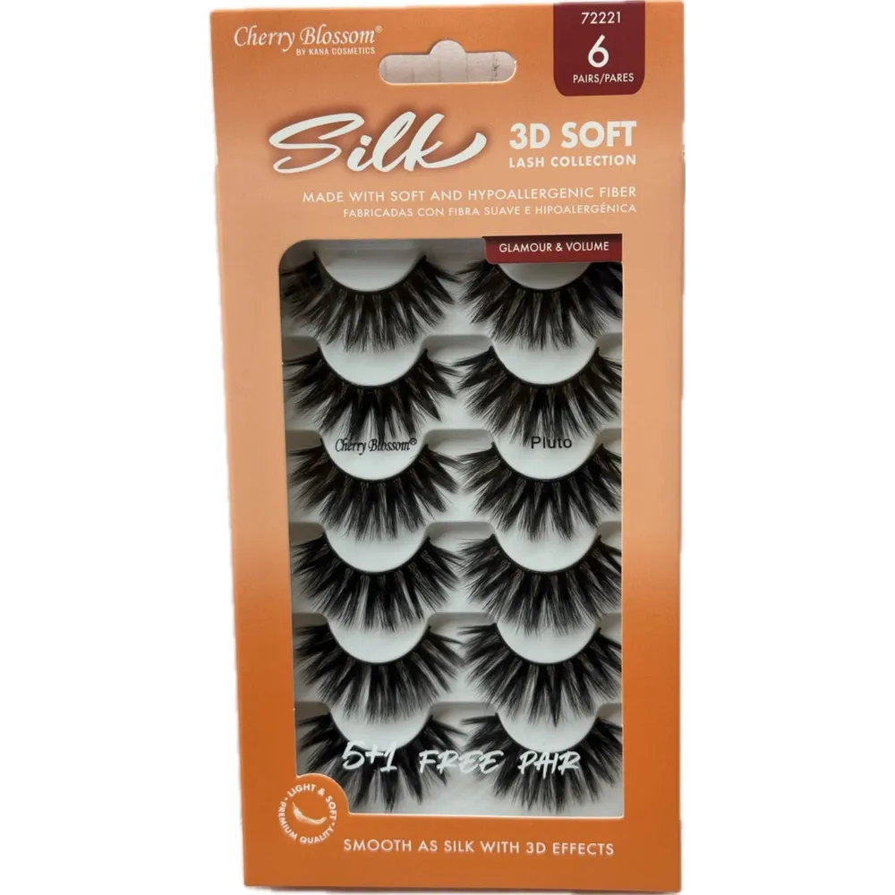 Cherry Blossom Silk 3D Soft Eyelashes – 5+1 Free Pair - Image 3