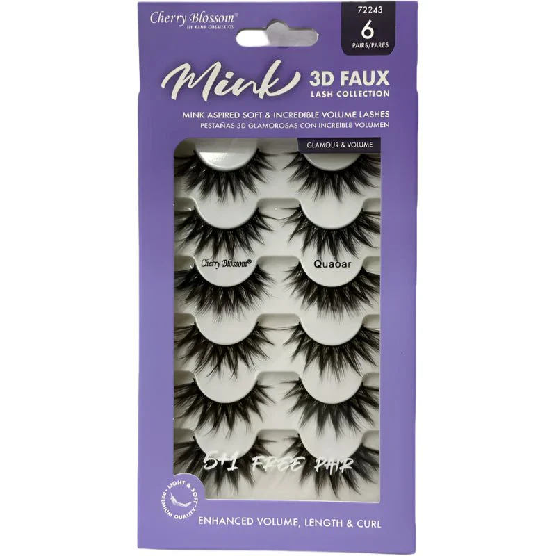 Cherry Blossom Silk 3D Soft Eyelashes – 5+1 Free Pairs - Image 4