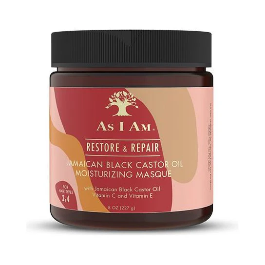 As I Am Restore & Repair Jamaican Black Castor Oil Moisturizing Masque 8oz
