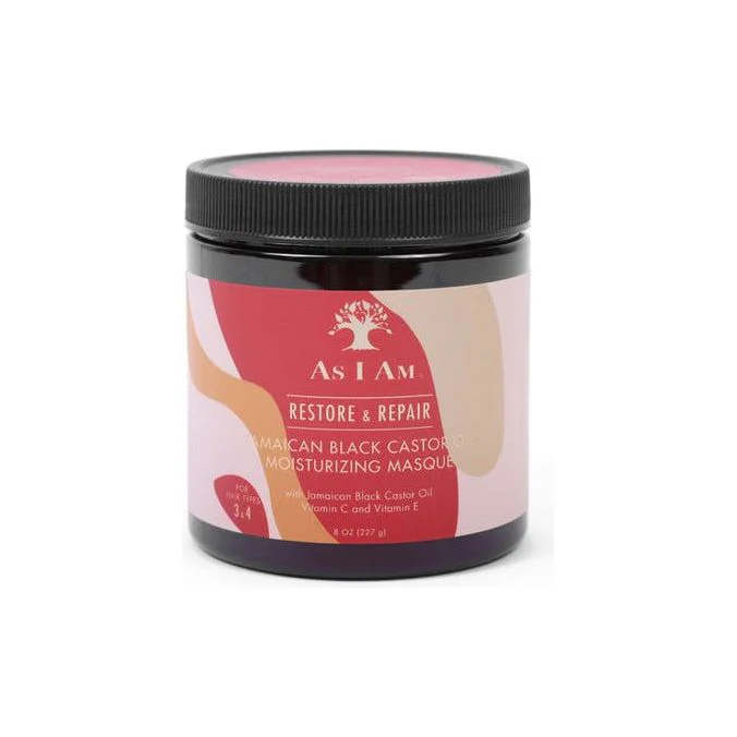 As I Am Restore & Repair Jamaican Black Castor Oil Moisturizing Masque 8oz - Image 2
