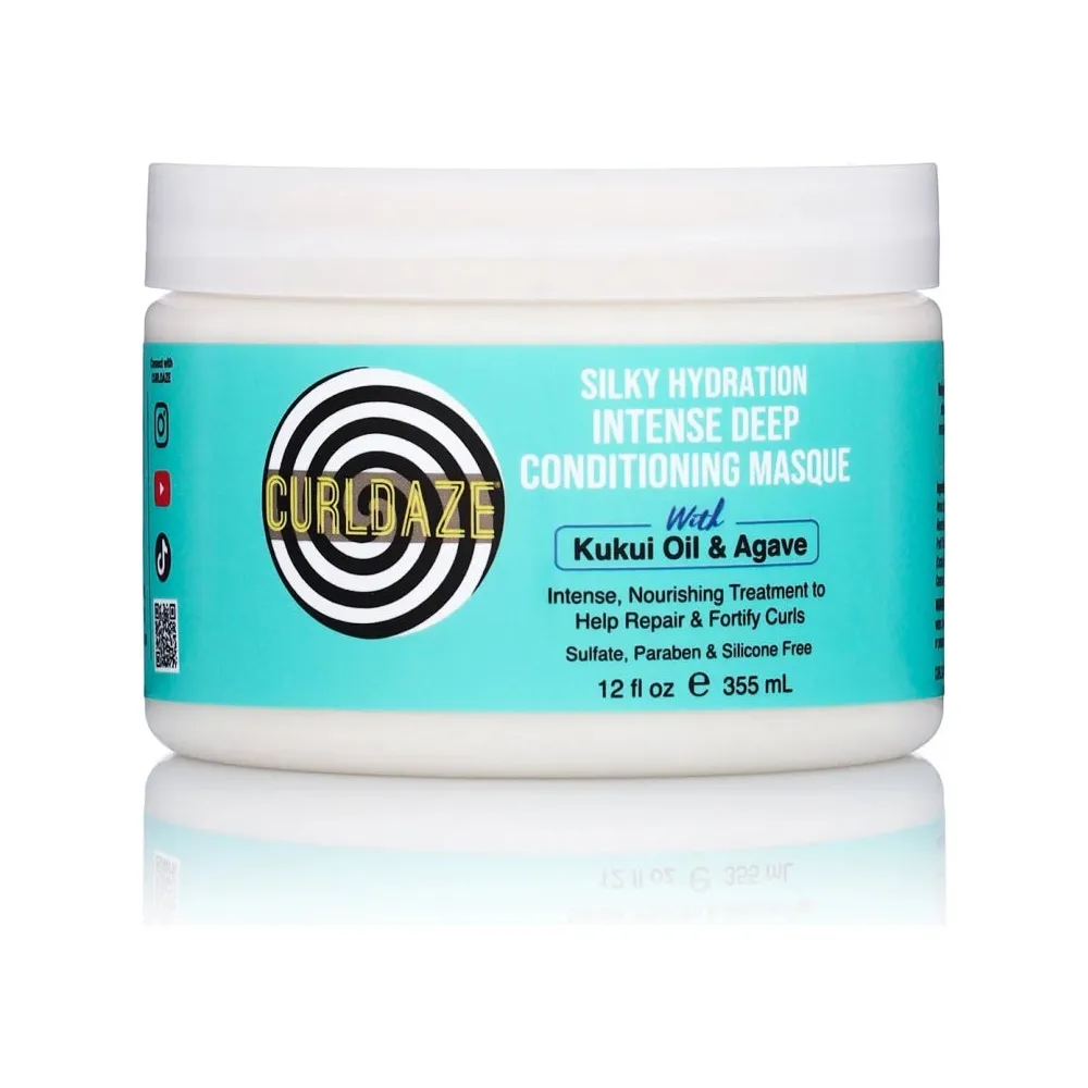 CurlDaze Silky Hydration Intense Deep Conditioning Masque – 12 oz
