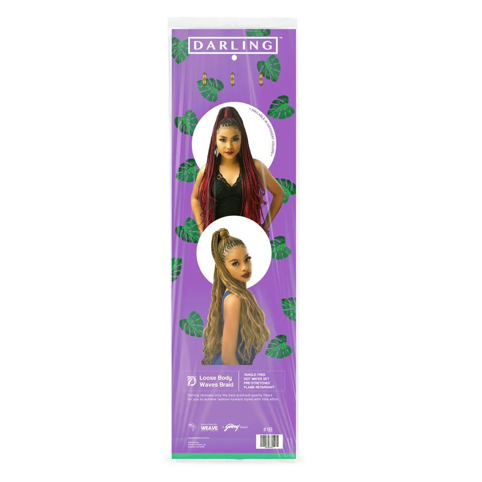 Darling Loose Body Waves Braids Hair Extensions Pre-Stretched 3-Pack 52" - Image 4