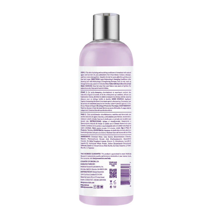 Design Essentials Agave & Lavender  Shampoo or Conditioner - Image 4