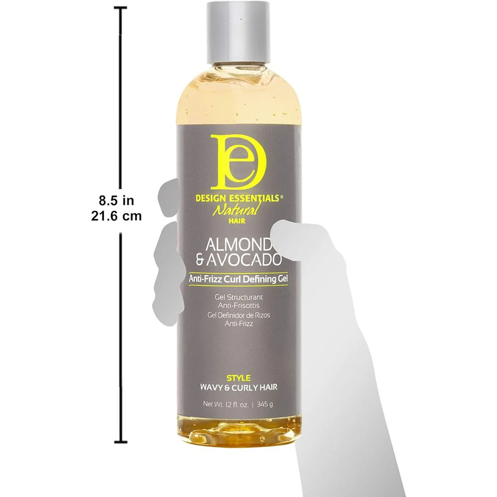 Design Essentials Almond & Avocado Anti-Frizz Curl Defining Gel - 12 oz - Image 3