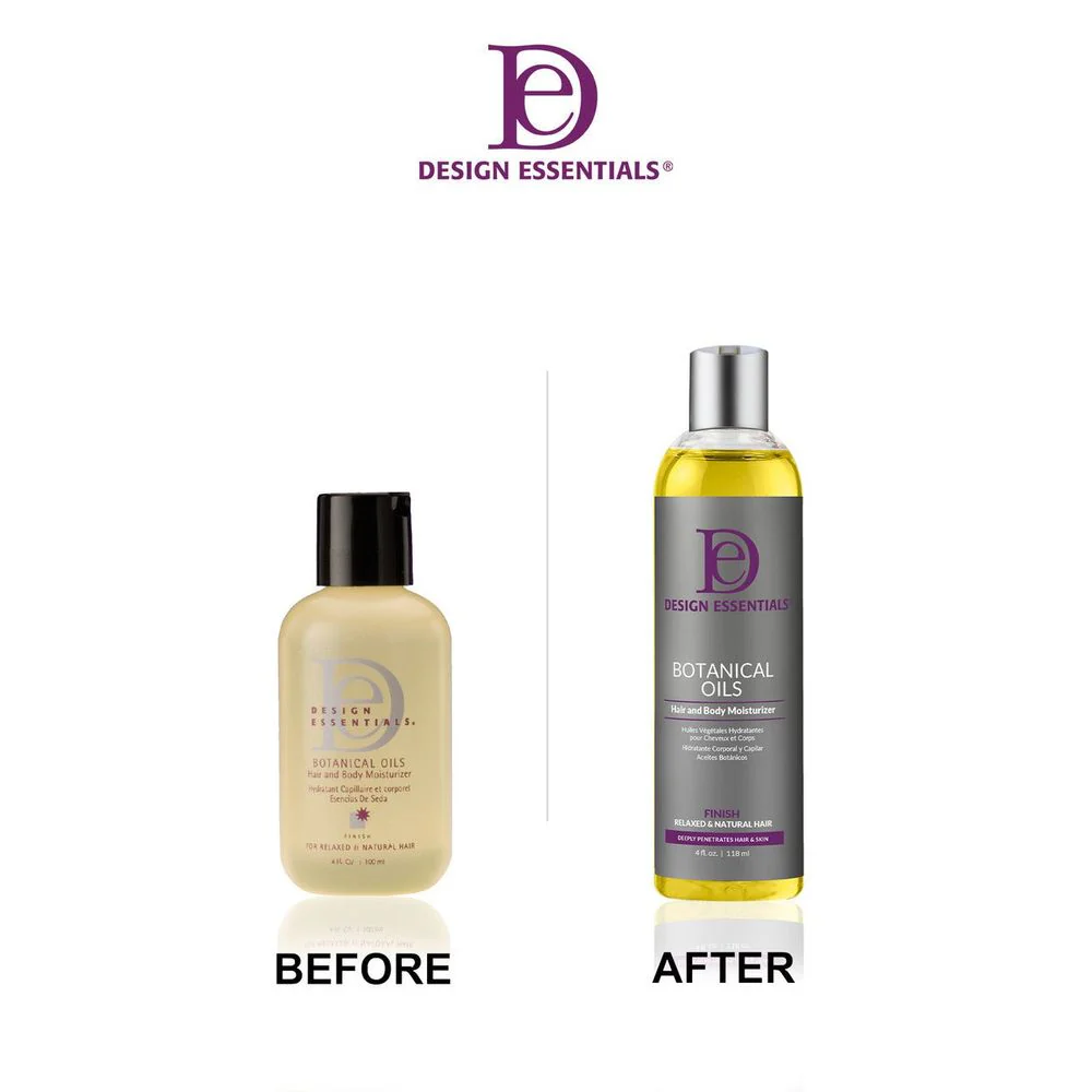 Design Essentials Botanical Oils Hair and Body Moisturizer – 4 oz - Image 2