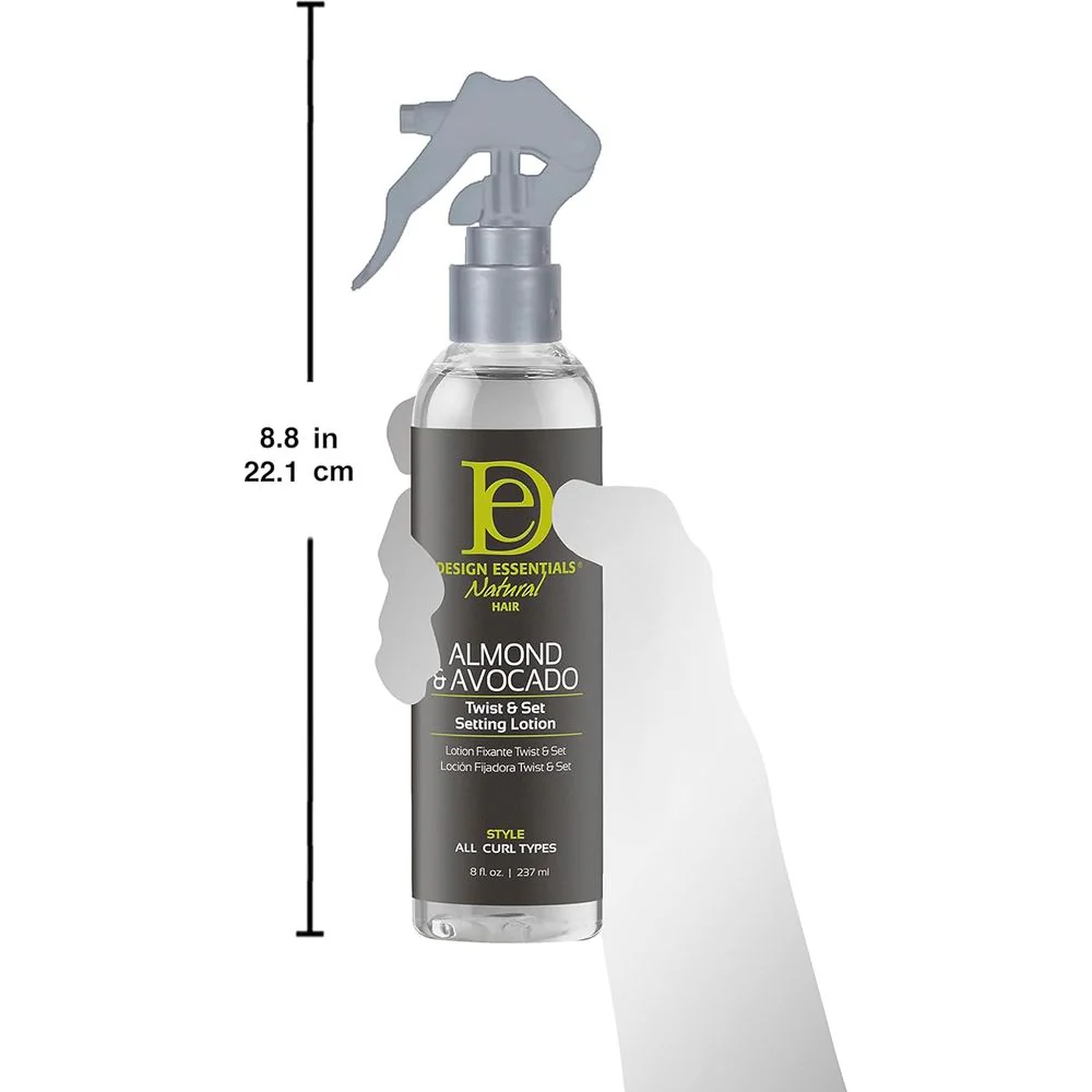 Design Essentials Natural Almond & Avocado Twist & Set Setting Lotion - 8 oz - Image 3