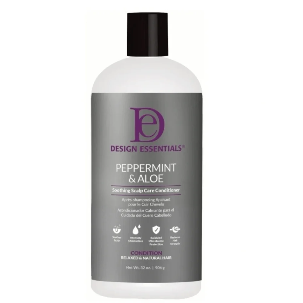 Design Essentials Peppermint & Aloe Scalp Conditioner – 32 oz