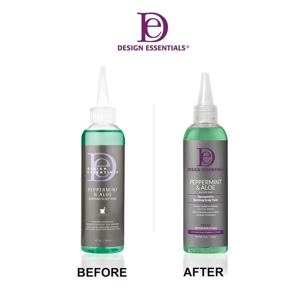 Design Essentials Peppermint & Aloe Soothing Scalp Tonic – 4 oz - Image 3