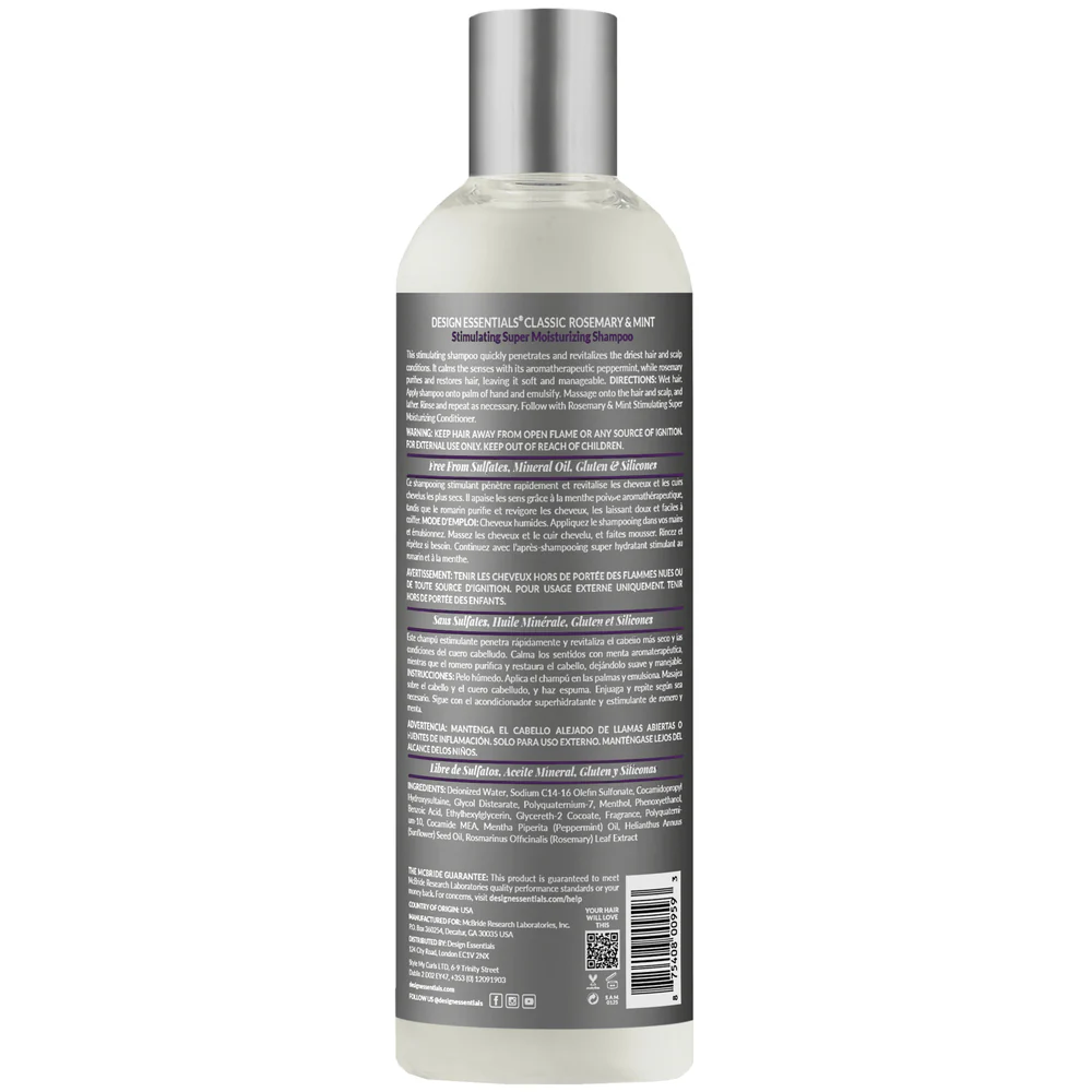 Design Essentials Rosemary & Mint Stimulating Shampoo - Image 2