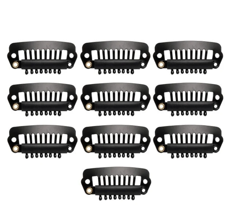 Diane Small Snap-On Wig Clips Black - 10PCS - Image 2