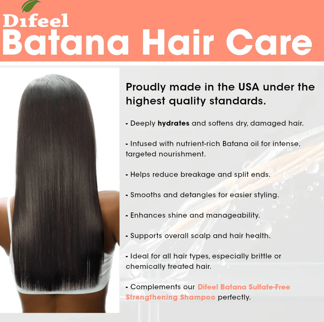 Difeel Batana Shampoo & Conditioner – 12 oz - Image 6