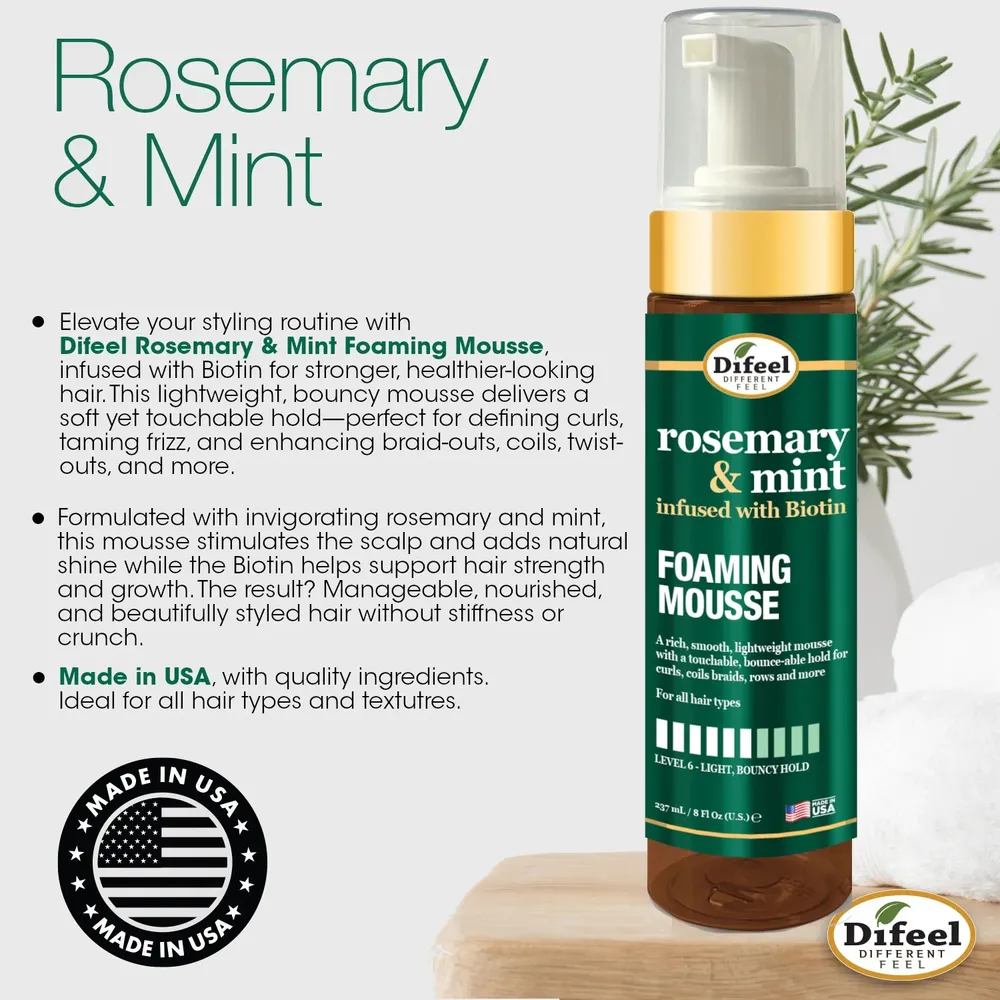 Difeel Foaming Hair Mousse β 8 oz - Image 10