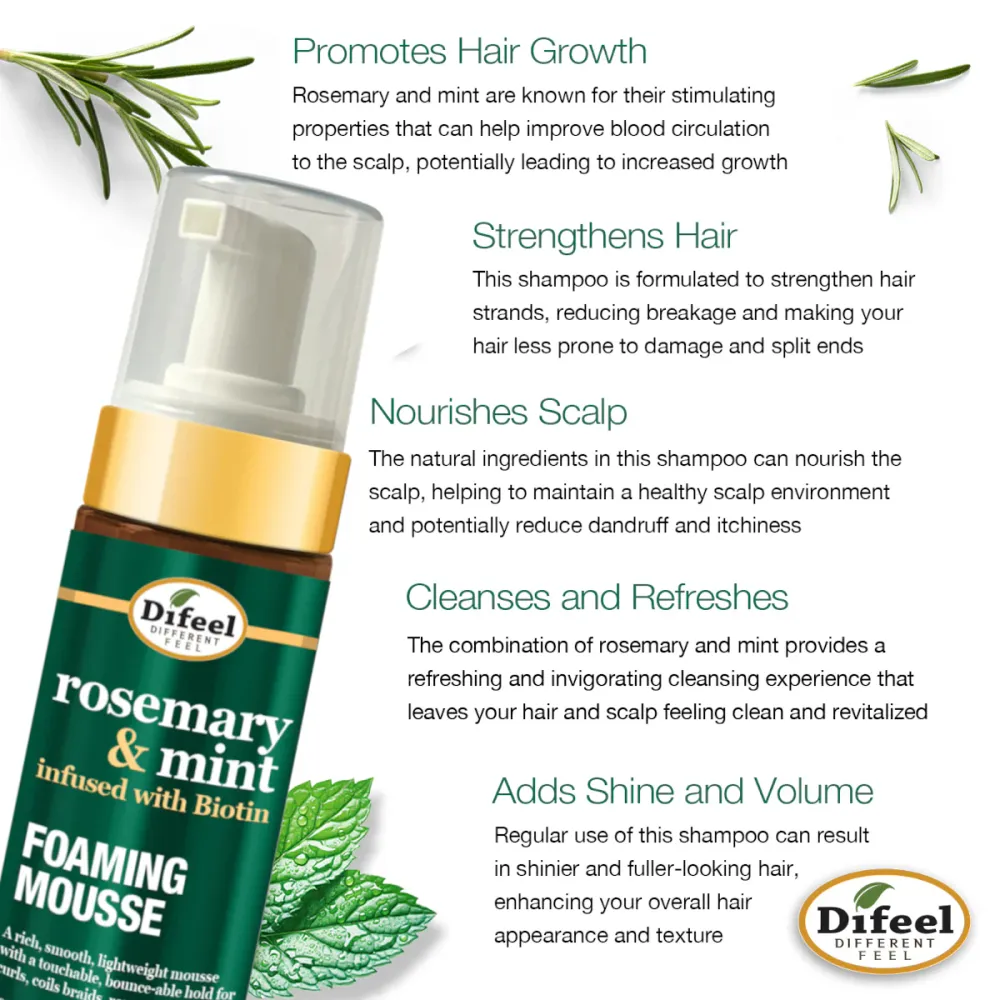 Difeel Foaming Hair Mousse β 8 oz - Image 11