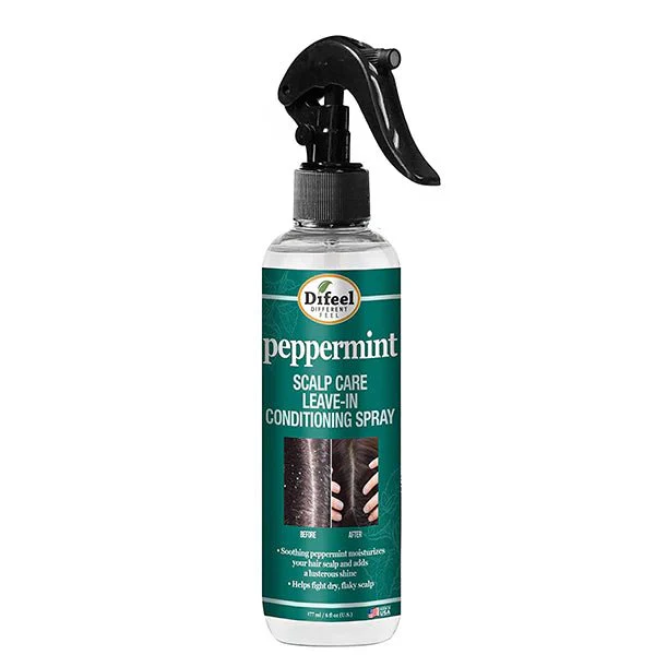 Difeel Peppermint Scalp Care Leave-In Spray – 6 oz