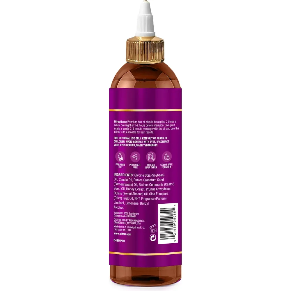 Difeel Pomegranate and Manuka Honey Hair Oil – 7.1 oz & 8 oz - Image 4