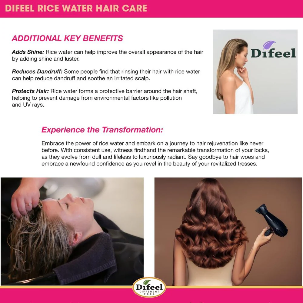 Difeel Rice Water Premium Hair Oil – 2.5oz - Image 5