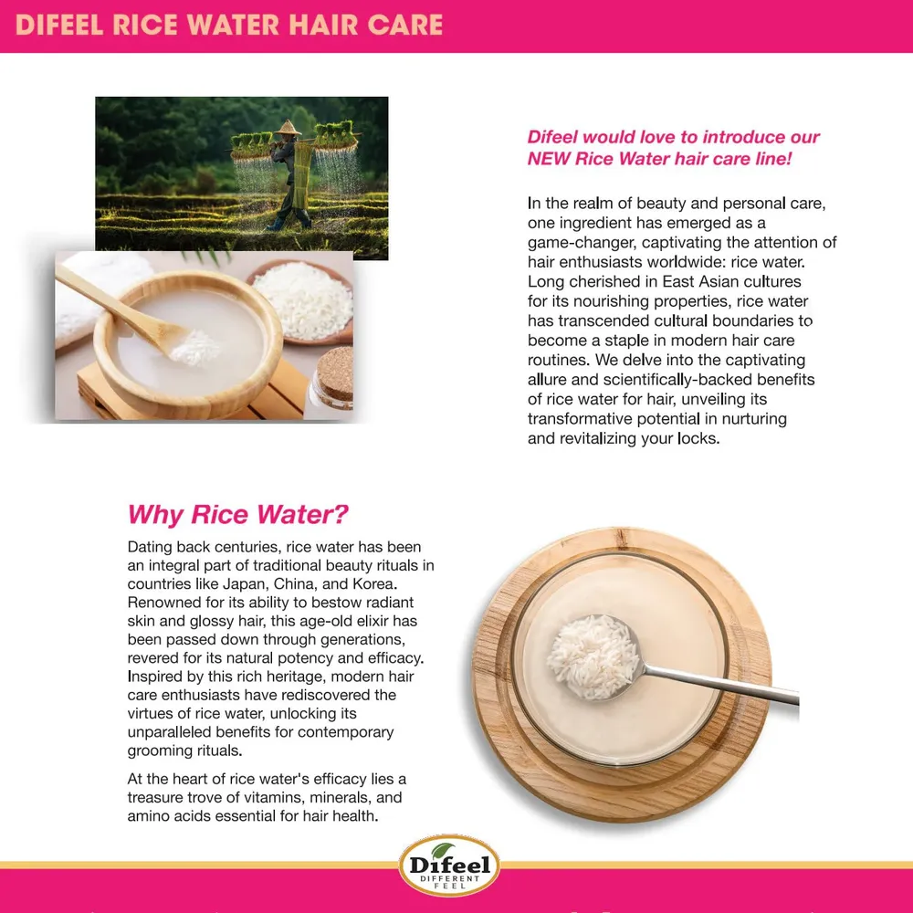 Difeel Rice Water Premium Hair Oil β 8 oz - Image 3