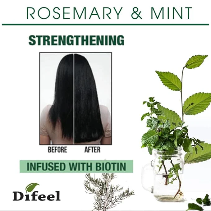 Difeel Rosemary Mint Leave-In Spray - 6 oz - Image 3