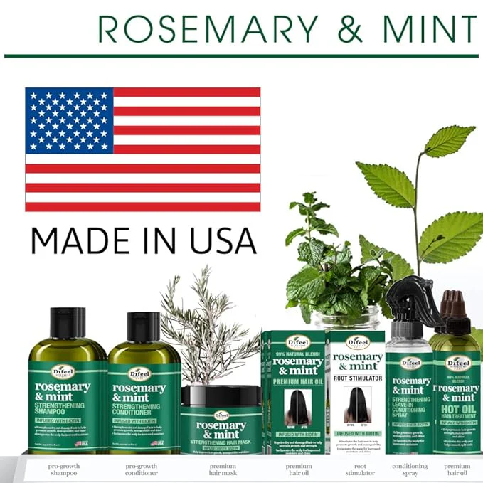 Difeel Rosemary Mint Leave-In Spray - 6 oz - Image 4