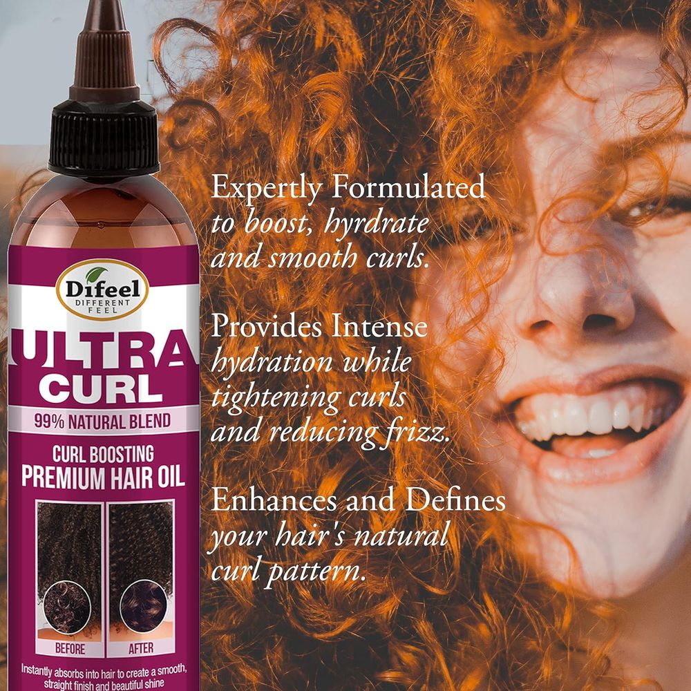 Difeel Ultra Curl Boosting Premium Hair Oil – 2.5 oz - Image 4