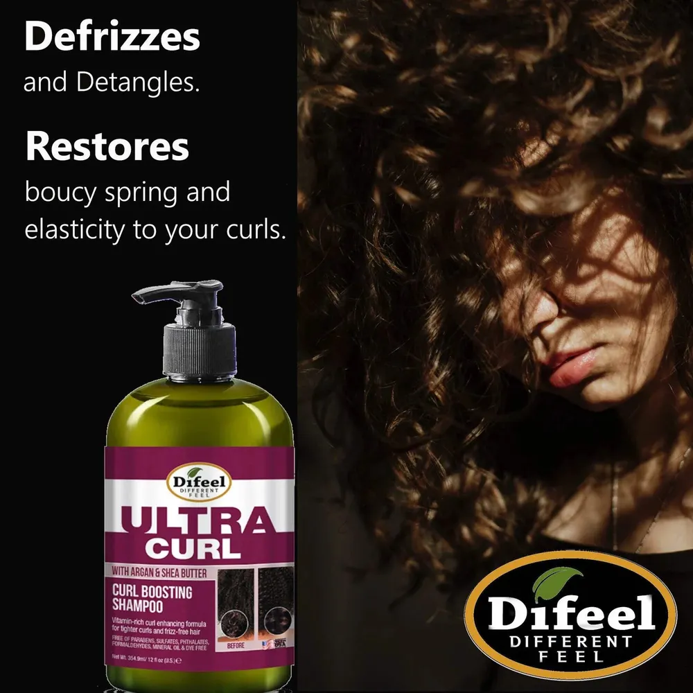 Difeel Ultra Curl & Growth Shampoos – 12 oz Each - Image 3