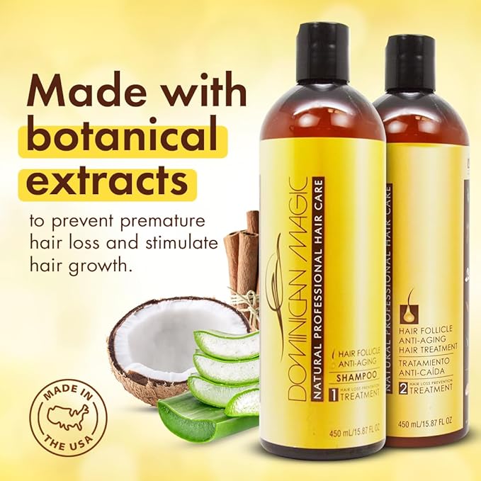 Dominican Magic Hair Follicle – Anti-Aging Shampoo & Conditioner – 15.87 oz - Image 5